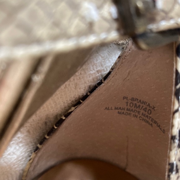 BCBGeneration High Gladiator Snakeskin Print Sandals - Picture 7 of 12